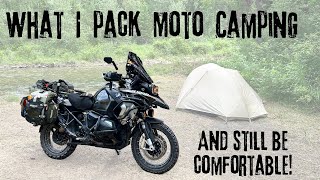 Gear Up For Adventure : What's In My Panniers? How I  Pack to Stay Comfortable When Moto Camping.