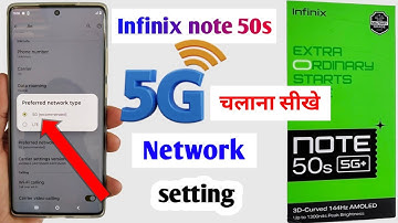Infinix note 50s 5G network settings | Infinix note 50s me 5g kaise chalaye | how to use 5g