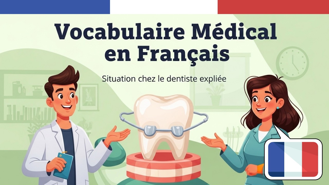 Apprendre le Français Podcast: Chez le Dentiste - Décrire une Douleur Dentaire en Français