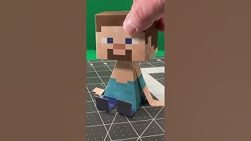 How to make a Minecraft Steve Papercraft Papertoy