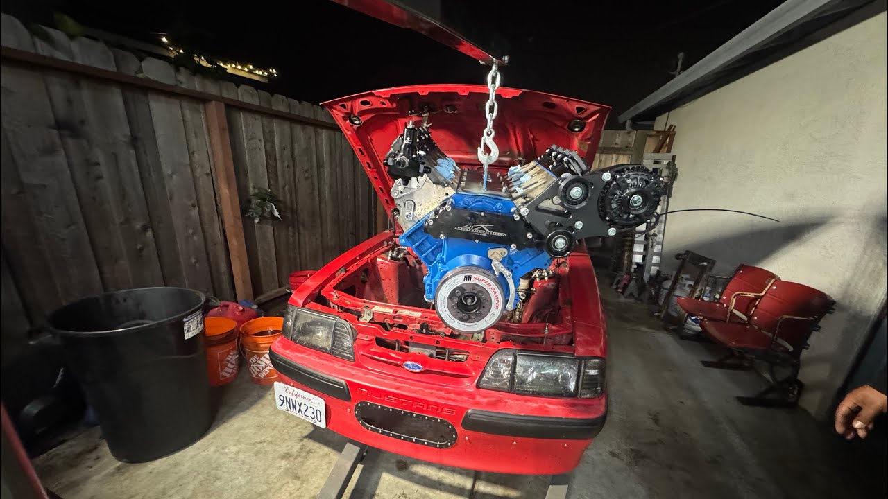 Восстановление началось!! Двигатель и трансмиссия установлены!!