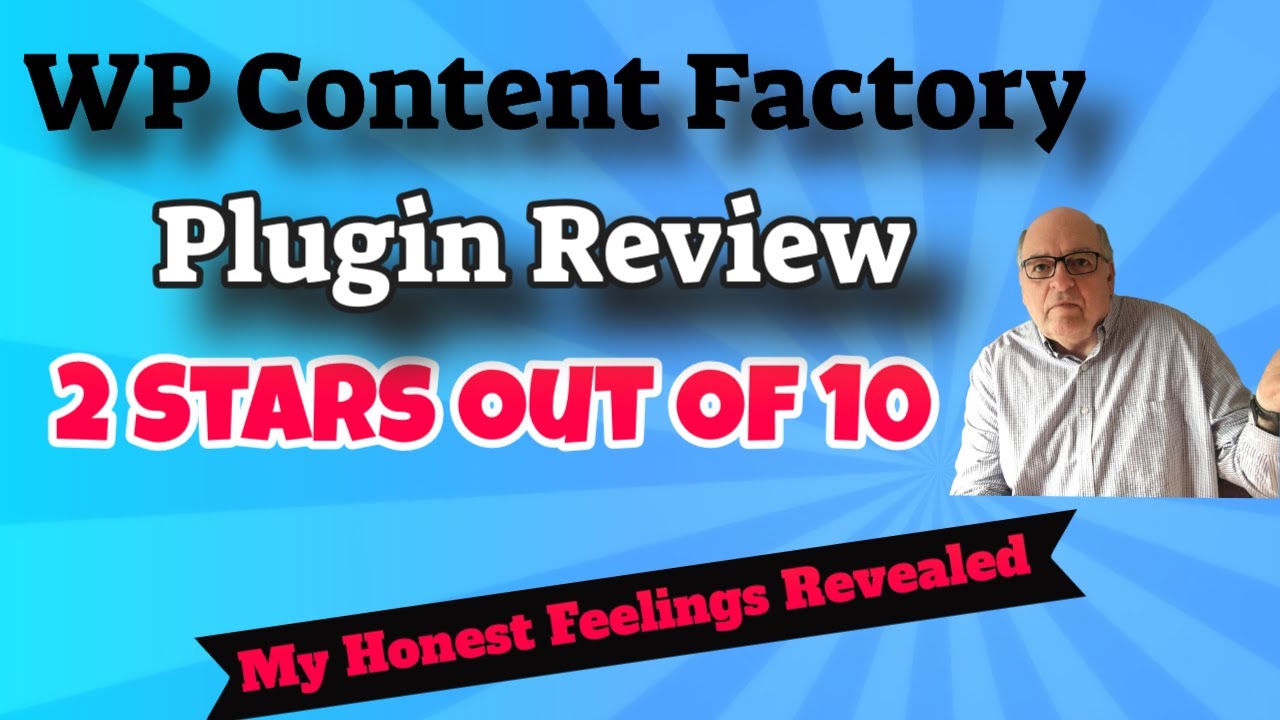 WP Content Factory Review - [Rated 2 out of 10 Stars]