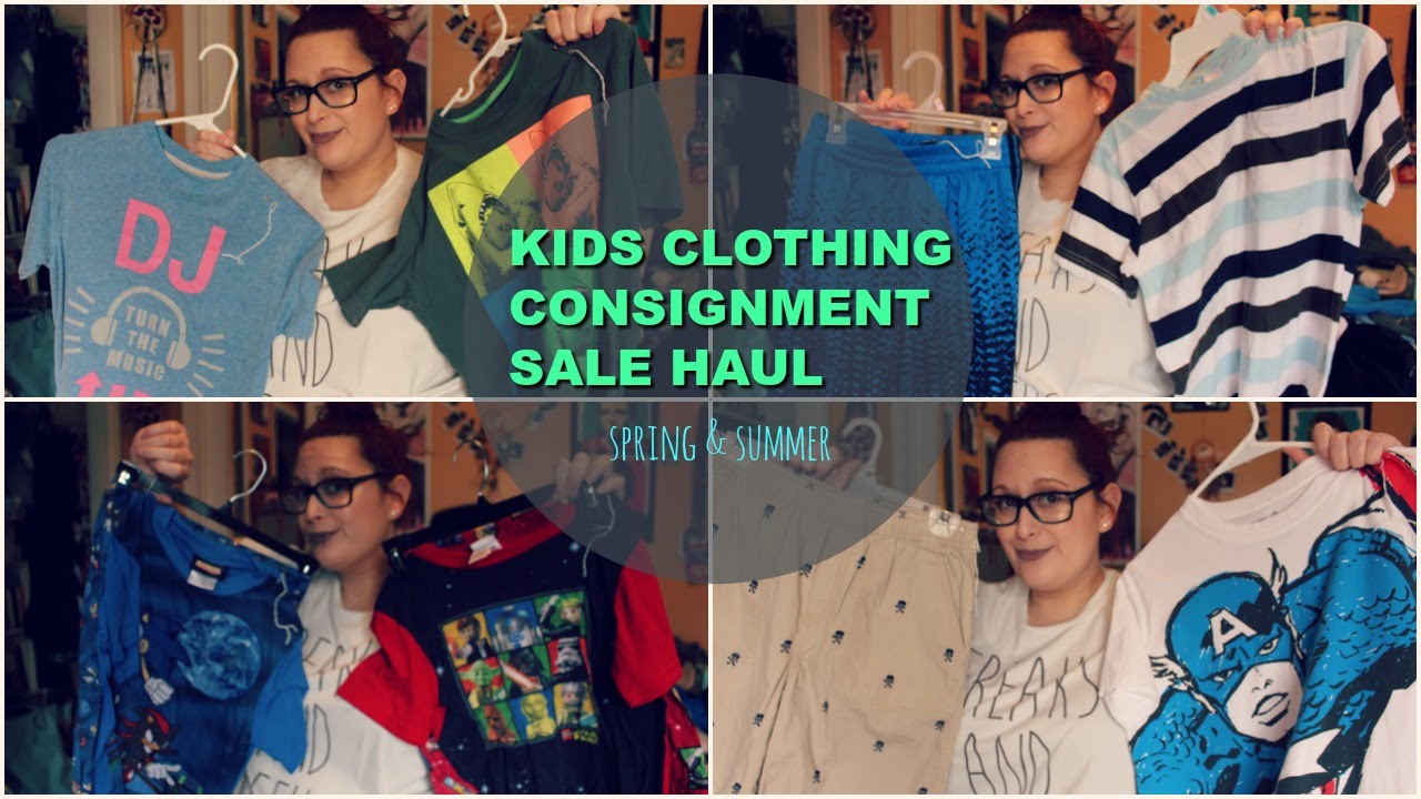 Kids Clothing Consignment Sale Haul Spring + Summer Clothing YouTube