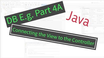 Part 4A:  NetBeans Database Example   Connecting the VIEW to the CONTROLLER