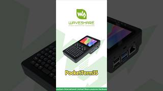 Handheld Linux Terminal for Pi 4B/5,3.5" 640×480 Touch + 67-Key Keyboard , UPS Power Management