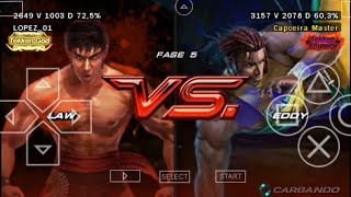 Tekken 6 UltraHard (Marshall Law vs Eddy Gordo)