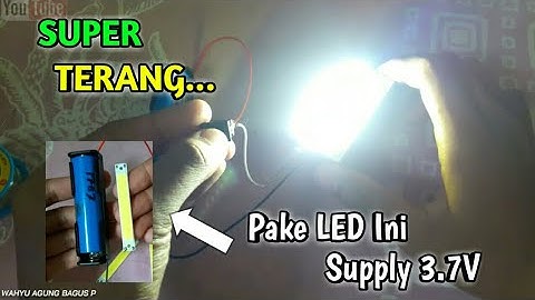 Rakit LED COB 5W Dengan Baterai 3.7V Terang Banget Cocok Buat Lampu Emergency | Super Terang