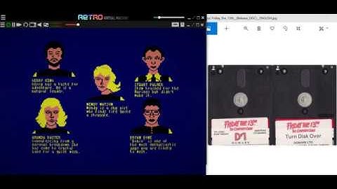 Friday The 13th The Computer Game [Disk] (Domark) - Amstrad CPC 6128 - Retro Virtual Machine