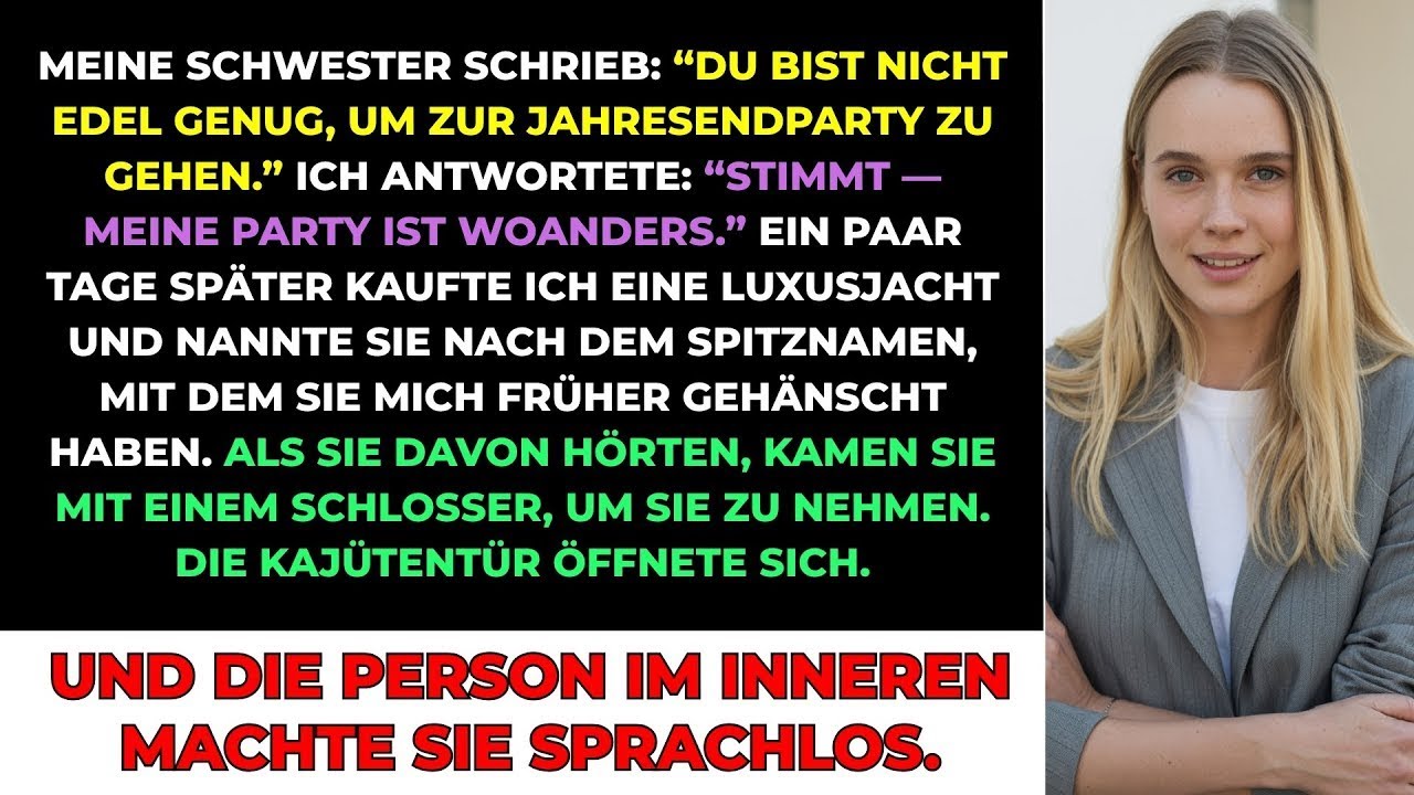Am 20. Dezember postete ich ein Video von meinem eigenen Boot – einer Yacht, die ich mit 80.000 Euro Bonus gekauft hatte, die mir meine Kampagne eingebracht hatte. Ohne Skript, ohne Filter. „Mein...