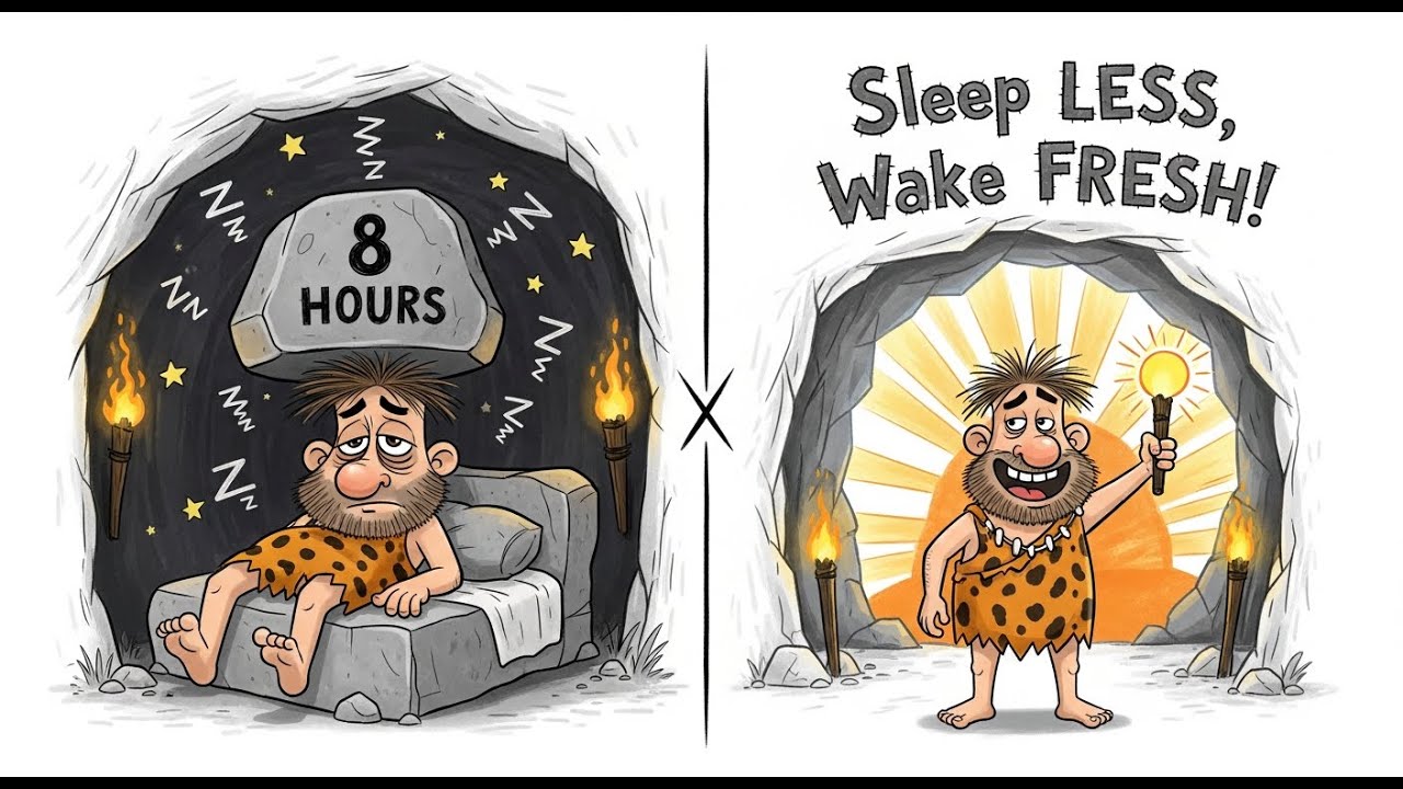 How to Sleep LESS hours and wake up FRESH (Science Backed) - YouTube