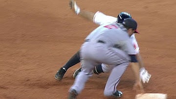 MIN@HOU: Mastroianni throws out Altuve at second base