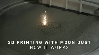 3D Printing with moon dust - how it works