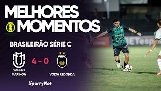 MARINGÁ DÁ SHOW, GOLEIA O VOLTAÇO E A DUPLA NEGUÉBA & CAÍQUE BRILHA! - Maringá 4 x 0 Volta Redonda