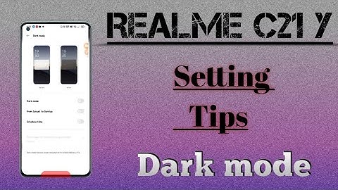 Realme C21Y how to setup 👉 dark mode