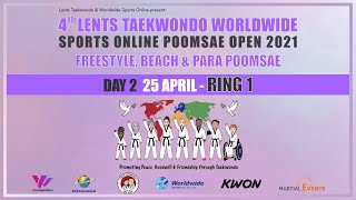 DAY 2 / RING 1 4th Lents Taekwondo Worldwide Sports Online Poomsae Open 2021