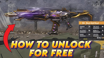 How to Unlock FREE Legendary M4 Black Gold Royal in CODM