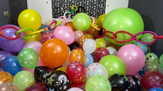 300 Different Type Of Printed Themed Balloons Popping   Video