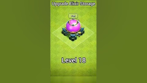 Every Levels Elixir Storage! | #storage #coc #shorts