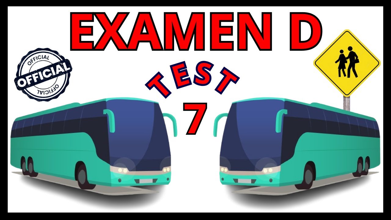 TEST7️⃣EXAMEN TEORICO Carnet de Conducir D1 D 2025