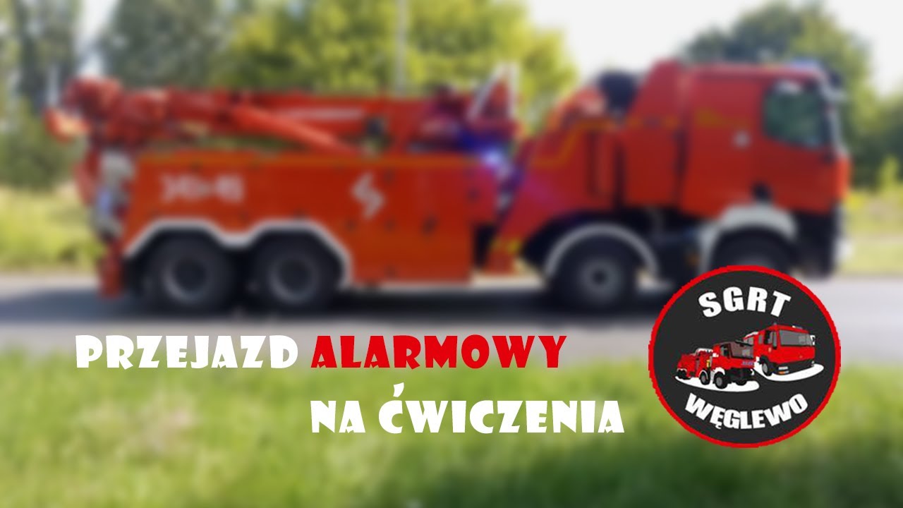 Alarmowo 23 zastępy PSP i OSP na ćwiczenia SGRT Węglewo 2025