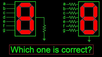 Should I connect one resistor or seven resistors to 7 segment display?
