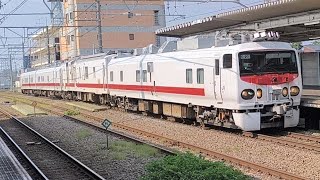 試9092M E491系 Easti-E マヤ50系 5001建築限界車連結 武蔵野線・武蔵野貨物線検測試運転 試運転列車が西国分寺駅3番線を通過するシーン