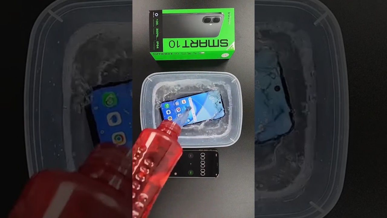 Infinix smart 10 Water test #foryou #infinixnote10priceinindia #watertest #,Don't try it yourself❌