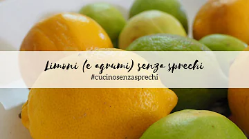 Come si conservano i limoni sbucciati?