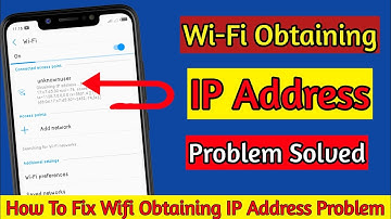 How To Fix Wifi Obtaining IP Address Problem | Can