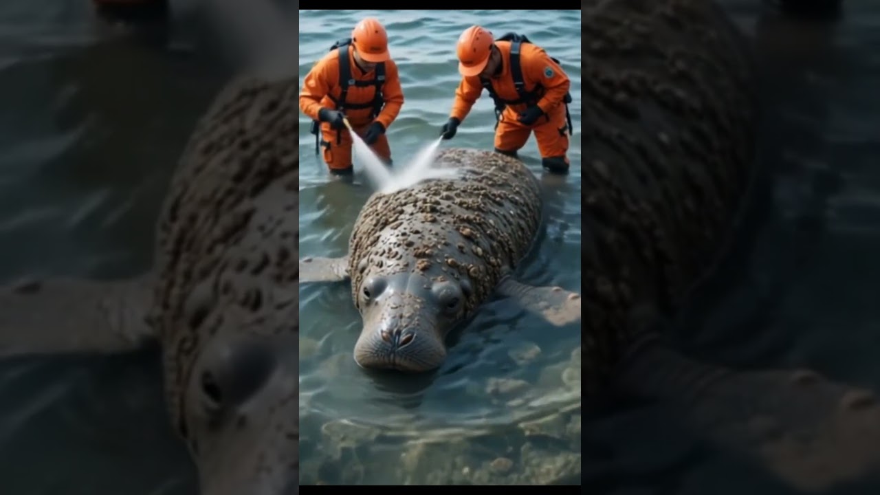 SAVING Manatee Trapped in Barnacles?! 