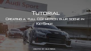 Motion blur with rotating CGI scene in Keyshot