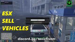 ESX Sell vehicles / Toxic Fivem 1k+ Free Scripts #fivemscript