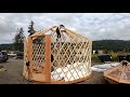 Nomad shelter yurt in a box setup