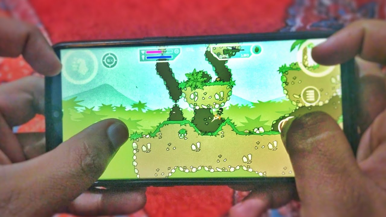 Play Mini Militia,Four Finger Claw Settings Mini Militia Android/ios Gameplay