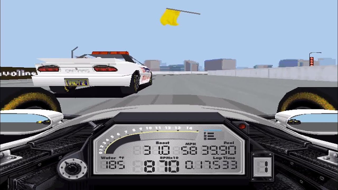 IndyCar Racing II (1995) MSDOS HD Long Beach Track YouTube
