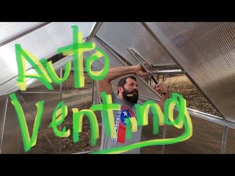 Putting An Automatic Vent Opener In Our Greenhouse   4K