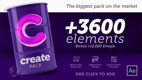 Create Pack | 3600+ Motion Graphic Assets for After Effects | Full Download | AE Babu