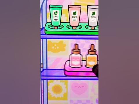 beauty product store in toca boca using the glossy furniture pack 💖💜 ...