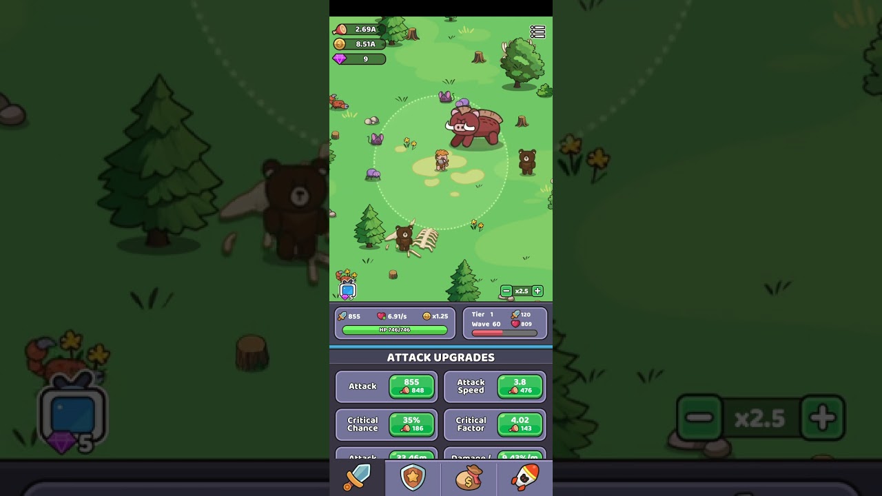 wild survival idle defence round 200