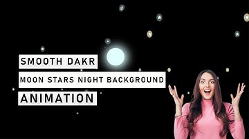 Smooth Animated Background | Moon Stars Night Background Animation Using HTML CSS