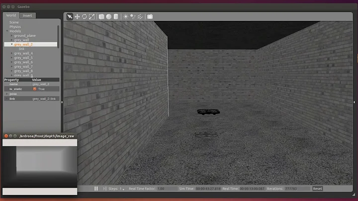 Hybrid model-free and model-based deep RL for drone obstacle avoidance (Training Phase)