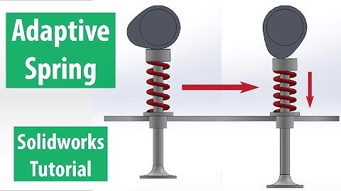 Solidworks Spring Tutorial - Adaptive Spring Animation