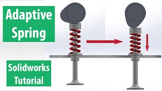 Solidworks Spring Tutorial  Adaptive Spring Animation