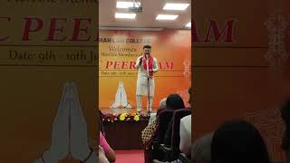 Poetry at Cultural Program | Asian Law College | Satya Dev Prakash