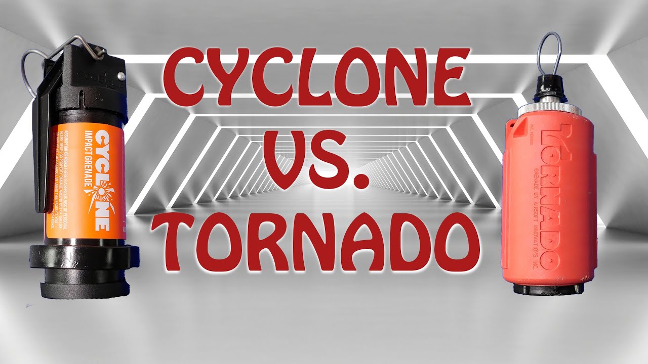Neue CYCLONE Airsoft Granate vs. Tornado Impact Granate | Review 4K