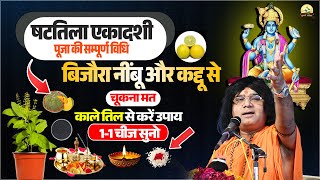 षटतिला एकादशी, पूजा की सम्पूर्ण विधि, बिजौरा नींबू और कद्दू से चूकना मत, काले तिल से करें उपाय
