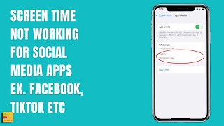 Screen Time App Restrictions not working for Social Media Apps such as Tiktok, Facebook etc screenshot 4