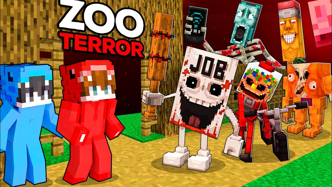 Construí un ZOO de BRAINROTS TERRORÍFICOS en Minecraft!
