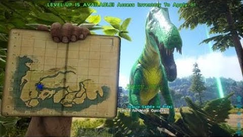 ARK: Survival Evolved_Easter Baryonyx tame on The island withering swamp area