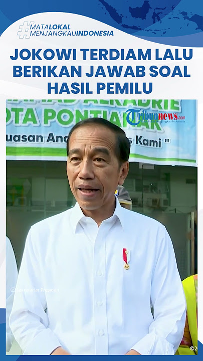REAKSI Jokowi 'Sempat Terdiam' dan Menunduk saat Ditanya Tanggapan Hasil Rekapitulasi Pemilu 2024